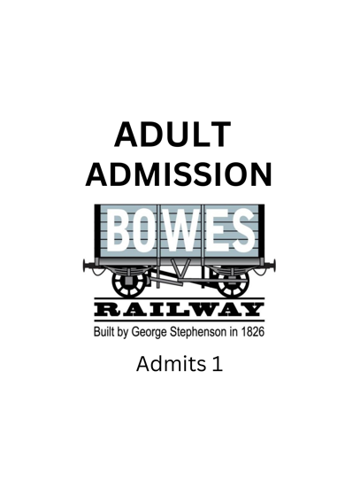 Picture of Pre Book Admission   ADULT TICKET